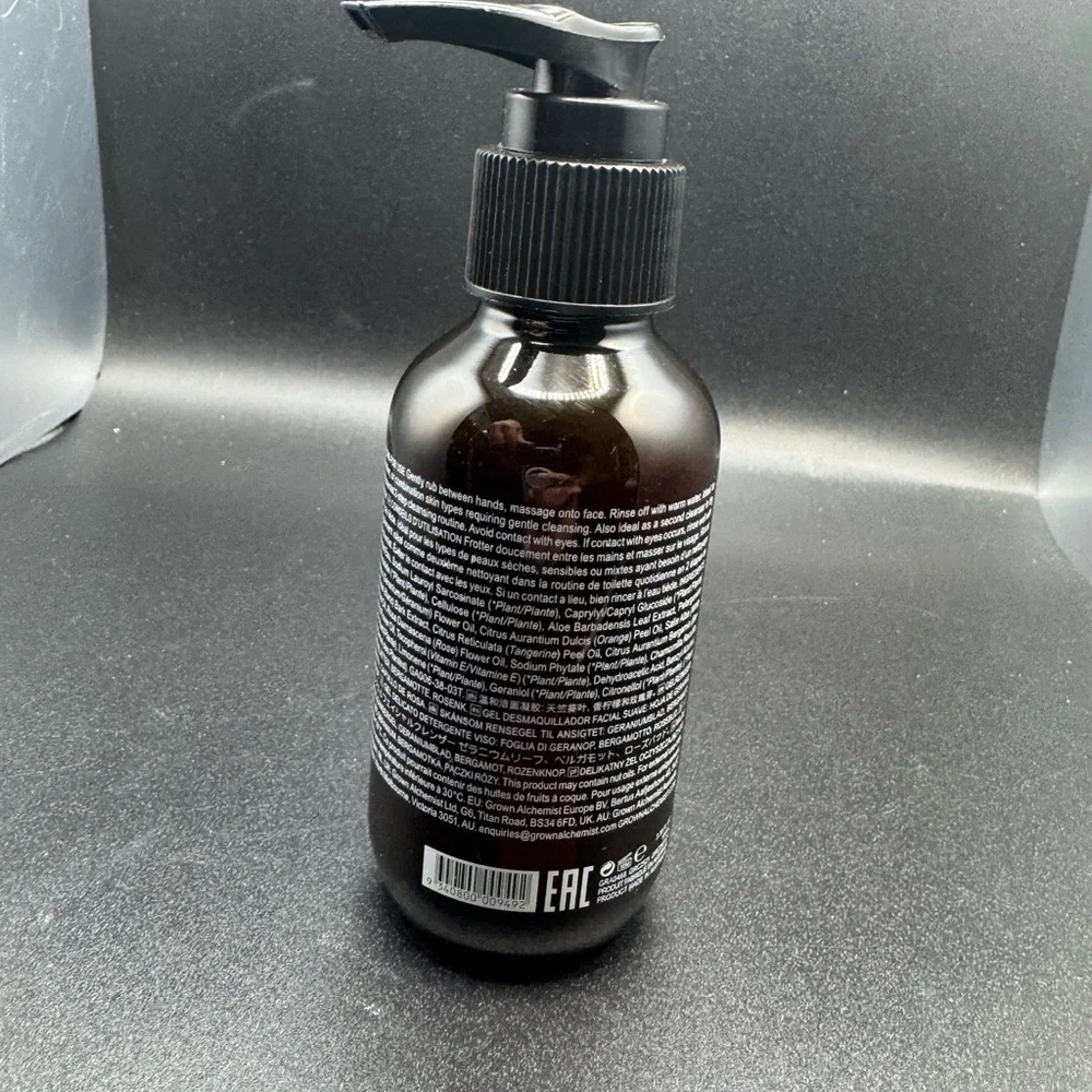 NWT Grown Alchemist Gel Facial Cleanser In Pump Dispenser Bottle 3.38oz